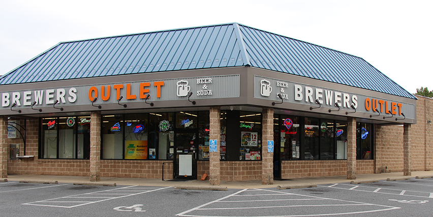 Brewers' Outlet Lancaster storefront on Butler Avenue